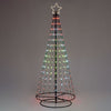 Albero Conico luminoso ripiegabile con gocce di luce da esterno