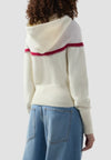 GCDS FELPA LOGO KNIT CROPPED HOODIE da donna
