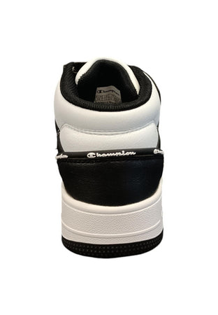 Scarpe sneakers Unisex bambini Champion REBOUND  bianco-nero laccio elastico