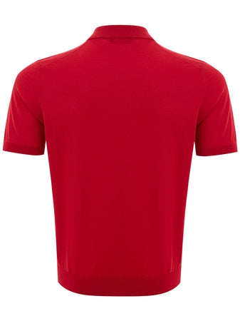 Gran Sasso Polo Rossa in Cotone da uomo