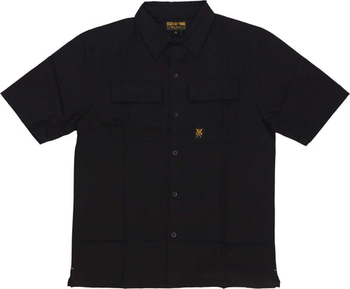 5TATE-OF-MIND-Camicia-Manica-Corta-Uomo-Combat-Shirt-Black-da-uomo