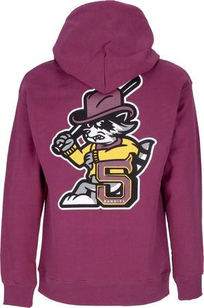 5TATE-OF-MIND-Felpa-Cappuccio-Uomo-Bandits-Hoodie-Burgundy-da-uomo