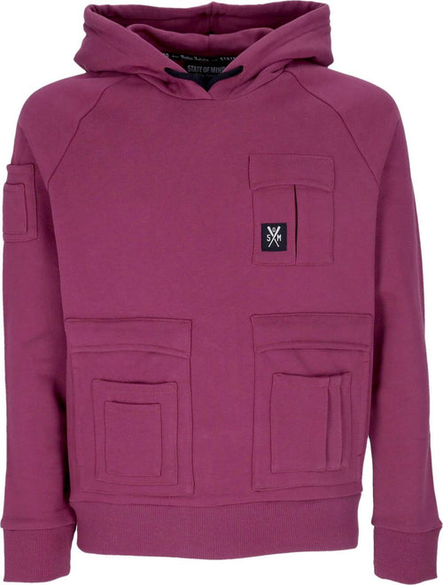 5TATE-OF-MIND-Felpa-Cappuccio-Uomo-Retrofuture-Combat-Hoodie-Purple-da-uomo