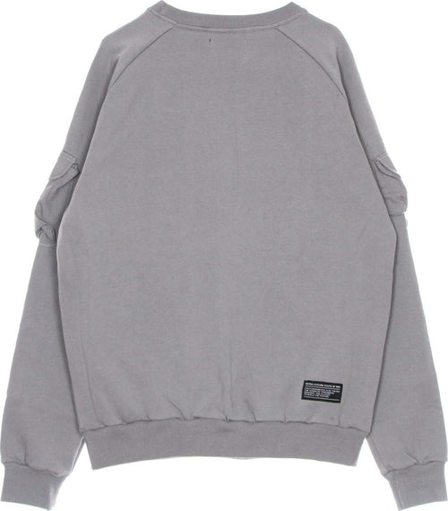 5TATE-OF-MIND-Felpa-Girocollo-Uomo-Retrofuture-Sweatshirt-Grey-da-uomo