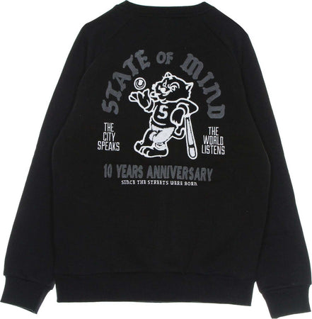 5TATE-OF-MIND-Felpa-Girocollo-Uomo-Ten-Years-Anniversary-Crewneck-Black-da-uomo
