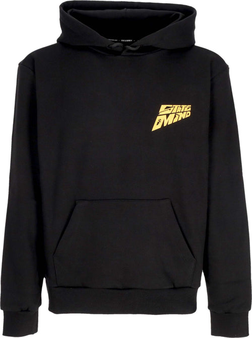 5TATE-OF-MIND-Felpa-Leggera-Cappuccio-Uomo-Baller-Hoodie-Black-da-uomo