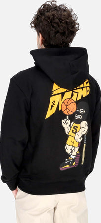 5TATE-OF-MIND-Felpa-Leggera-Cappuccio-Uomo-Baller-Hoodie-Black-da-uomo