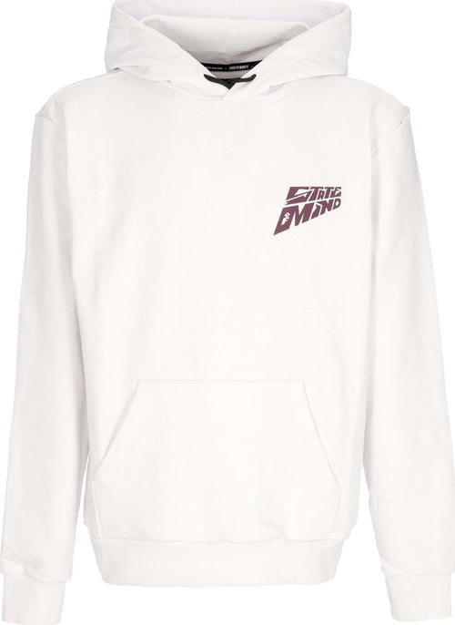 5TATE-OF-MIND-Felpa-Leggera-Cappuccio-Uomo-Baller-Hoodie-White-da-uomo