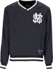 5TATE-OF-MIND-Felpa-Tipo-Hockey-Uomo-Monogram-Baseball-Pullover-Black-da-uomo