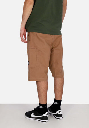 5TATE-OF-MIND-Pantalone-Corto-Uomo-Hidden-Cargo-Shorts-Brown-da-uomo