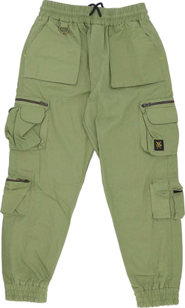 5TATE-OF-MIND-Pantalone-Lungo-Uomo-Cargo-Joggers-Military-Green-da-uomo
