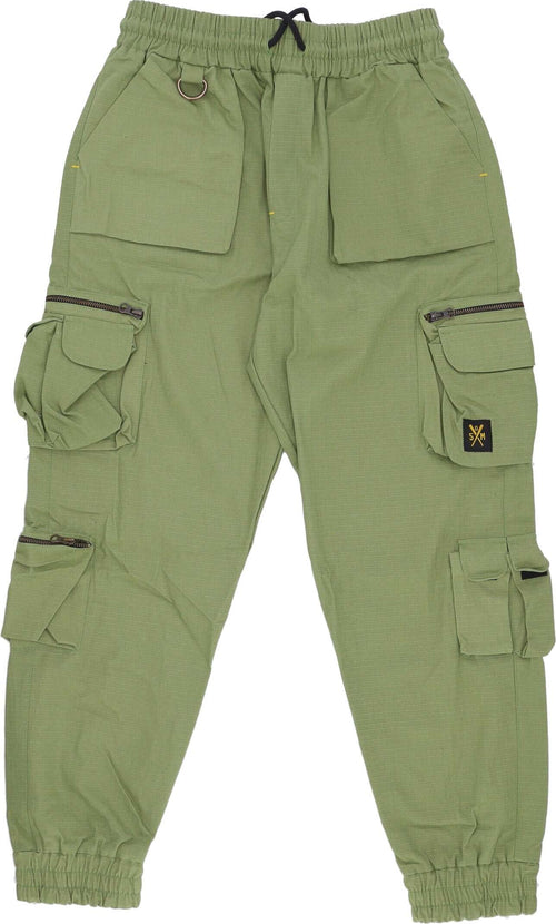 5TATE-OF-MIND-Pantalone-Lungo-Uomo-Cargo-Joggers-Military-Green-da-uomo