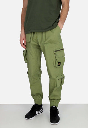 5TATE-OF-MIND-Pantalone-Lungo-Uomo-Cargo-Joggers-Military-Green-da-uomo