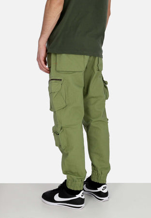 5TATE-OF-MIND-Pantalone-Lungo-Uomo-Cargo-Joggers-Military-Green-da-uomo