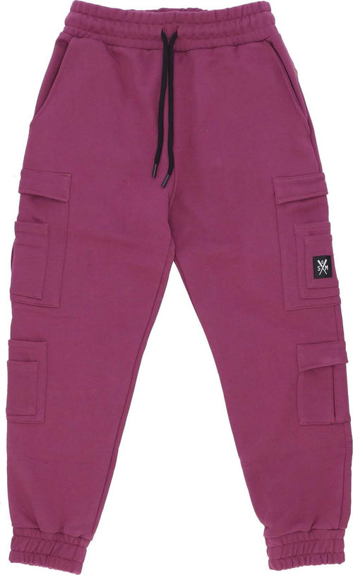 5TATE-OF-MIND-Pantalone-Tuta-Felpato-Uomo-Retrofuture-Combat-Jogger-Purple-da-uomo