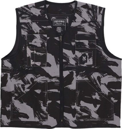 5TATE-OF-MIND-Smanicato-Uomo-Combat-Vest-Black/camo-da-uomo