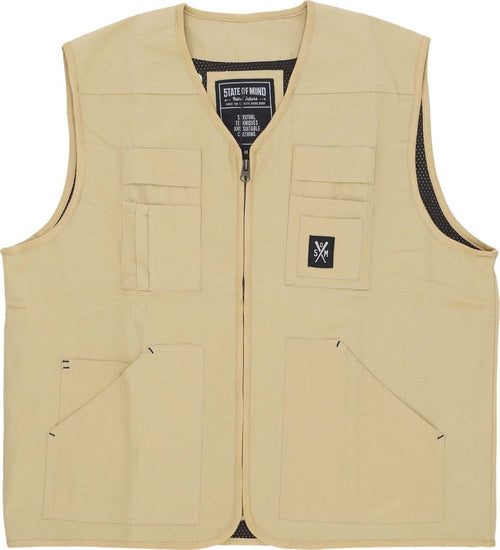 5TATE-OF-MIND-Smanicato-Uomo-Combat-Vest-Sand-da-uomo