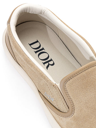 Dior Slip on in Suede Beige da uomo