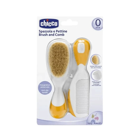 spazzola e pettine brush & comb chicco 0m+ arancione