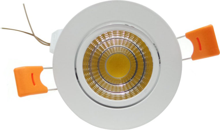 5W Faretto LED COB Incasso Orientabile Cornice Bianca 400 LM 220v Illuminazione/Illuminazione per esterni/Luci per sentieri Zencoccostore - Formia, Commerciovirtuoso.it
