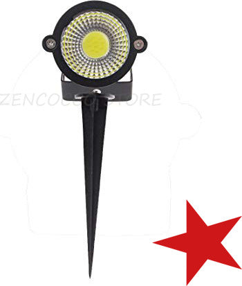 5W Lampada da Giardino Faretto COB LED 500lm con Picchetto IP65 Illuminazione/Illuminazione per esterni/Luci per sentieri Zencoccostore - Formia, Commerciovirtuoso.it