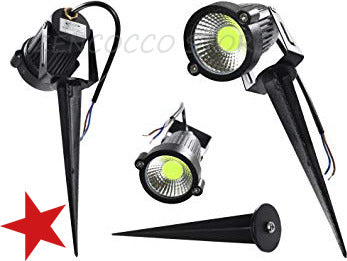 5W Lampada da Giardino Faretto COB LED 500lm con Picchetto IP65 Illuminazione/Illuminazione per esterni/Luci per sentieri Zencoccostore - Formia, Commerciovirtuoso.it