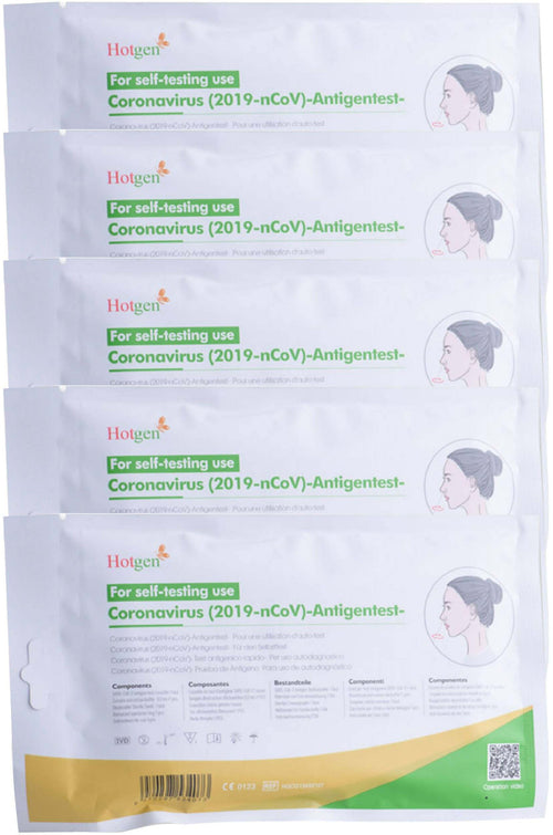 5x Tampone Rapido Covid-19 Test Antigenico Rapido Covid-19 Autodiagnosi Hotgen € 5.90 Cad Conf. 5Pz