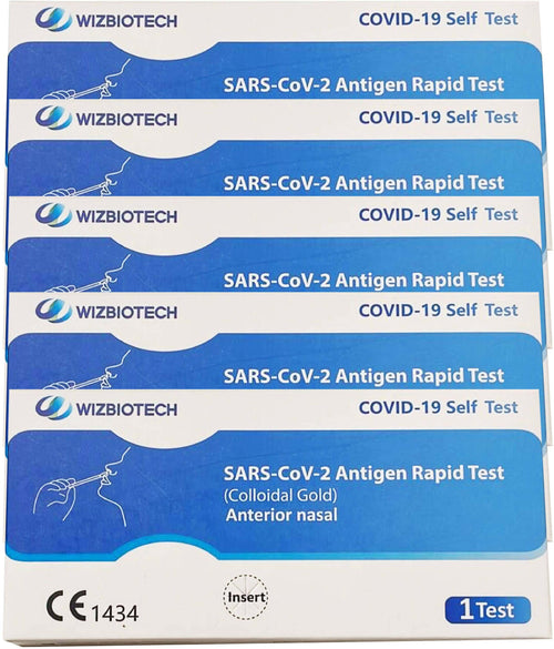 5x Tampone Rapido Covid-19 Test Antigenico Rapido Covid-19 Autodiagnosi Wiz Biotech € 4.90 Cad
