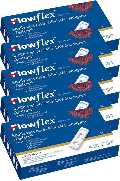 5x Tampone Rapido Nasale Covid-19 Test Antigenico Autodiagnosi Flow Flex rileva Delta e Omicron Acon Biotech € 6.90 cad.