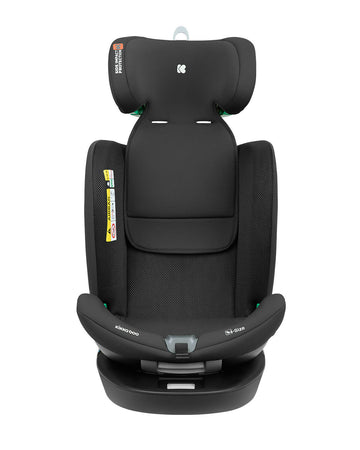 KIKKABOO Seggiolino Auto 40-150 cm i-Reverse i-SIZE Black - Seggiolino Auto con Base Isofix, Da 40 a 150 cm, Omologato ECE R129/03, Girevole A 360° E Reclinabile, Gruppo 0+/1/2/3 Da 0 A 12 Anni, Black, nero