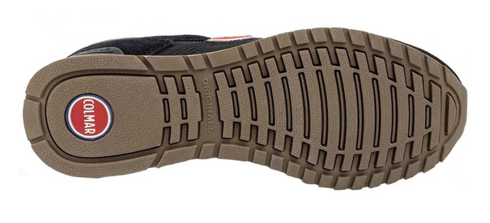 COLMAR Sneakers Uomo art. TRAVIS COLORS 007 in tessuto/suede Black/Brown