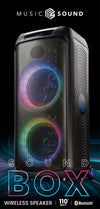 Cassa Speaker Bluetooth 110W con Luci RGB Music Sound