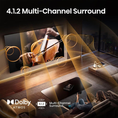 Hisense 85U8Q Smart TV 85 pollici 4K Ultra HD Mini LED ULED Nero Grigio