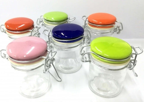 6 BARATTOLI VETRO TAPPO CERAMICA 45GR ERMETICO CHIUSURA MECCANICA SALE PEPE Casa e cucina/Organizzazione interni/Contenitori e barattoli da cucina/Vasetti e barattoli per conserve/Barattoli Trade Shop italia - Napoli, Commerciovirtuoso.it