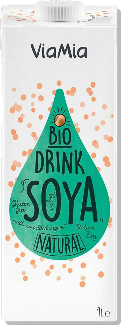 6 Bevande Di Soia Naturale (consegna gratuita ) 1000 Ml Biologico E Senza Glutine