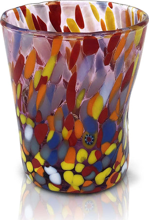 6 Bicchieri da CAFFE'/LIQUORE In Vetro di Murano Venezia Colorato Bicchiere con Murrine Design Stile CLASSIC Moderno Prodotto a Mano in Italia Casa e cucina/Stoviglie/Bicchieri e cristalli/Bicchieri da liquore Mazzega Art & Design - Murano, Commerciovirtuoso.it