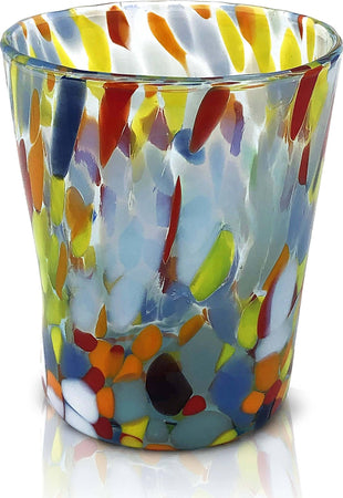 6 Bicchieri da CAFFE'/LIQUORE In Vetro di Murano Venezia Colorato Bicchiere con Murrine Design Stile CLASSIC Moderno Prodotto a Mano in Italia Casa e cucina/Stoviglie/Bicchieri e cristalli/Bicchieri da liquore Mazzega Art & Design - Murano, Commerciovirtuoso.it