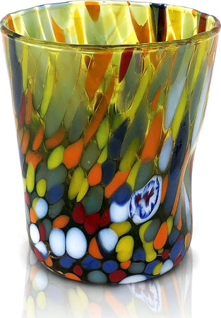 6 Bicchieri da CAFFE'/LIQUORE In Vetro di Murano Venezia Colorato Bicchiere con Murrine Design Stile CLASSIC Moderno Prodotto a Mano in Italia Casa e cucina/Stoviglie/Bicchieri e cristalli/Bicchieri da liquore Mazzega Art & Design - Murano, Commerciovirtuoso.it