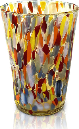 6 Bicchieri da BIBITA In Vetro di Murano Venezia Colorato Bicchiere con Murrine Design Stile CLASSIC Moderno Prodotto a Mano in Italia Casa e cucina/Stoviglie/Bicchieri e cristalli/Bicchieri da Long Drink Mazzega Art & Design - Murano, Commerciovirtuoso.it