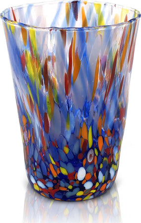 6 Bicchieri da BIBITA In Vetro di Murano Venezia Colorato Bicchiere con Murrine Design Stile CLASSIC Moderno Prodotto a Mano in Italia Casa e cucina/Stoviglie/Bicchieri e cristalli/Bicchieri da Long Drink Mazzega Art & Design - Murano, Commerciovirtuoso.it