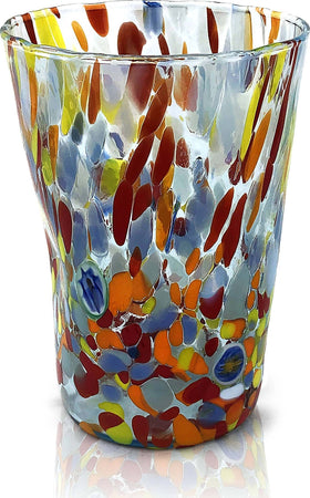6 Bicchieri da BIBITA In Vetro di Murano Venezia Colorato Bicchiere con Murrine Design Stile CLASSIC Moderno Prodotto a Mano in Italia Casa e cucina/Stoviglie/Bicchieri e cristalli/Bicchieri da Long Drink Mazzega Art & Design - Murano, Commerciovirtuoso.it