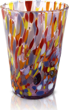 6 Bicchieri da BIBITA In Vetro di Murano Venezia Colorato Bicchiere con Murrine Design Stile CLASSIC Moderno Prodotto a Mano in Italia Casa e cucina/Stoviglie/Bicchieri e cristalli/Bicchieri da Long Drink Mazzega Art & Design - Murano, Commerciovirtuoso.it