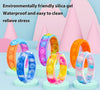6 Braccialetti Antistress Arcobaleno Bolle Aria In Silicone Gioco Bambini Adulti Giocattoli e infanzia > Abbigliamento e Accessori > Giocattoli e Modellismo > Orologi e gioielli > Bracciali e Collane > Giochi per Bambini Trade Shop italia - Napoli, Commerciovirtuoso.it