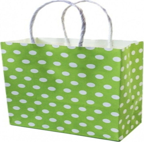 6 BUSTE DA REGALO SHOPPERS IN CARTA CON MANICI VERDE POIS 32X25.5X12.5 SACCHETTI Casa e cucina/Hobby creativi/Articoli per confezioni regalo/Sacchetti da regalo Trade Shop italia - Napoli, Commerciovirtuoso.it