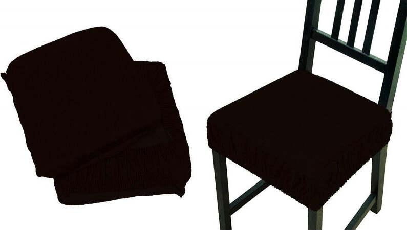 6 COPRI SEDIA MARRONE FASCIA ELASTICO CUSCINO PER SEDIE IMBOTTITO SFODERABILE Casa e cucina/Tessili per la casa/Fodere/Fodere coprisedia Trade Shop italia - Napoli, Commerciovirtuoso.it