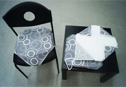 6 COPRISEDIA CUSCINI CERCHI GRIGIO CON LACCETTI CUSCINO PER SEDIE IMBOTTITO Casa e cucina/Tessili per la casa/Fodere/Fodere coprisedia Trade Shop italia - Napoli, Commerciovirtuoso.it