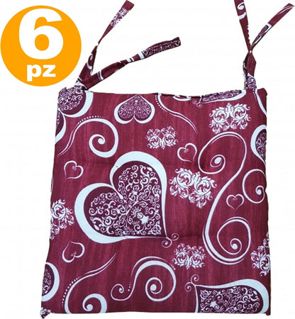 6 COPRISEDIA CUSCINI TRAPUNTATI 4 PUNTI CON 2 LACCI CUSCINO SEDIE IMBOTTITO Casa e cucina/Tessili per la casa/Fodere/Fodere coprisedia Trade Shop italia - Napoli, Commerciovirtuoso.it