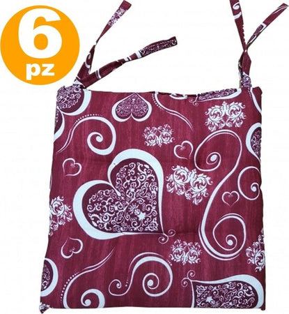 6 Coprisedia Cuscini Trapuntati 4 Punti Con 2 Lacci Cuscino Sedie Imbottito Casa e cucina/Tessili per la casa/Fodere/Fodere coprisedia Trade Shop italia - Napoli, Commerciovirtuoso.it