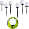 6 Lampione Solare 1 Led Giardino 10 Cm Picchetto Lampade Globo Esterni Te-b0164 Articoli da Giardino > Illuminazione da esterno > Lampade per esterno Trade Shop italia - Napoli, Commerciovirtuoso.it
