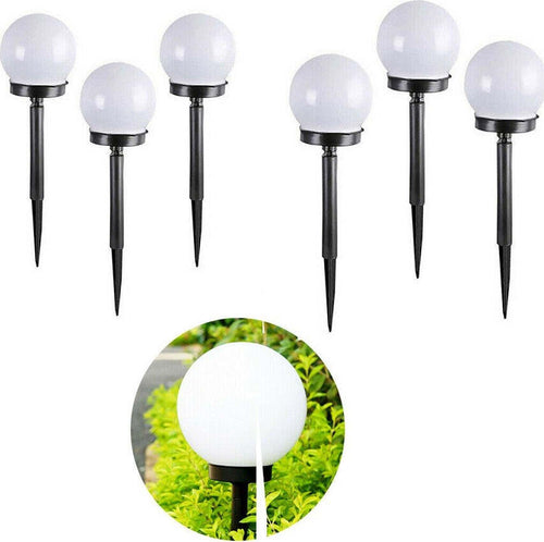 6 Lampione Solare 1 Led Giardino 10 Cm Picchetto Lampade Globo Esterni Te-b0164 Articoli da Giardino > Illuminazione da esterno > Lampade per esterno Trade Shop italia - Napoli, Commerciovirtuoso.it